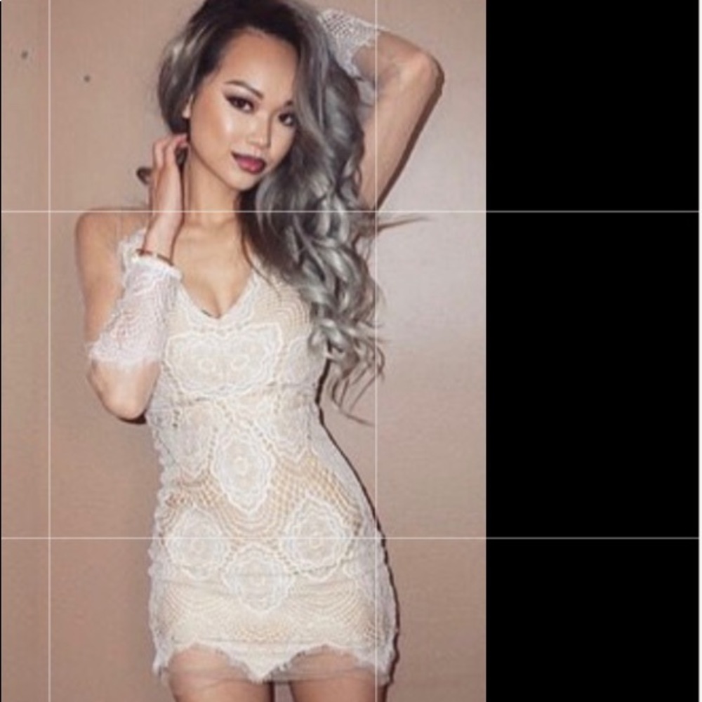 Sexy sheer laced dress